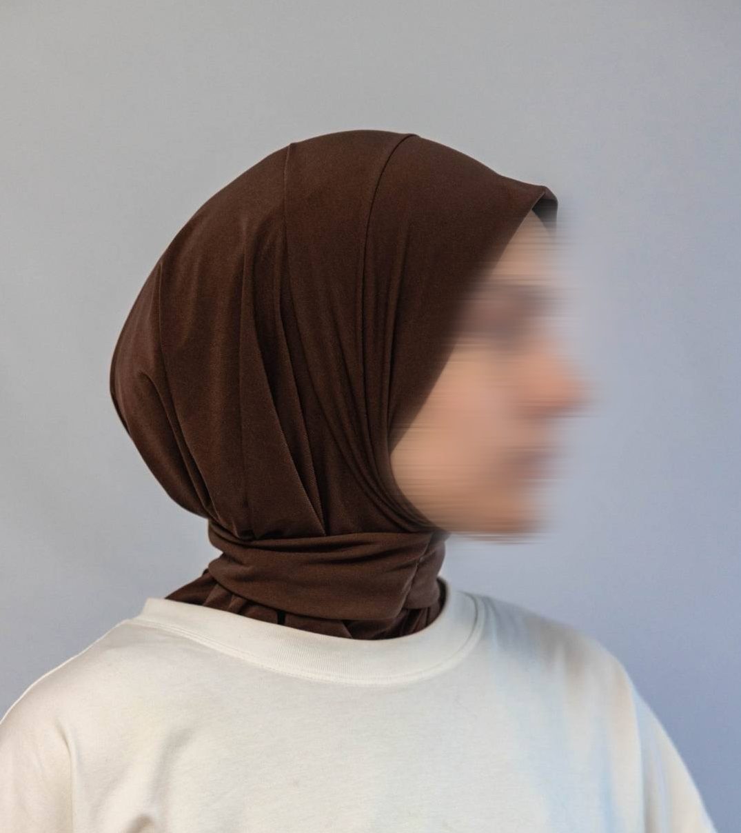 Hijab Cagoule Marron